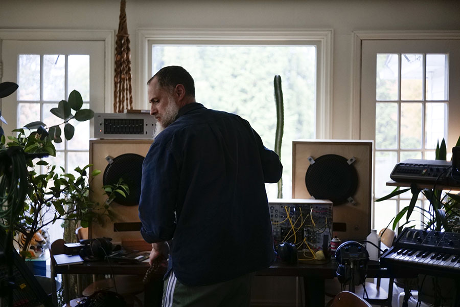 Chris Ruggiero in the studio